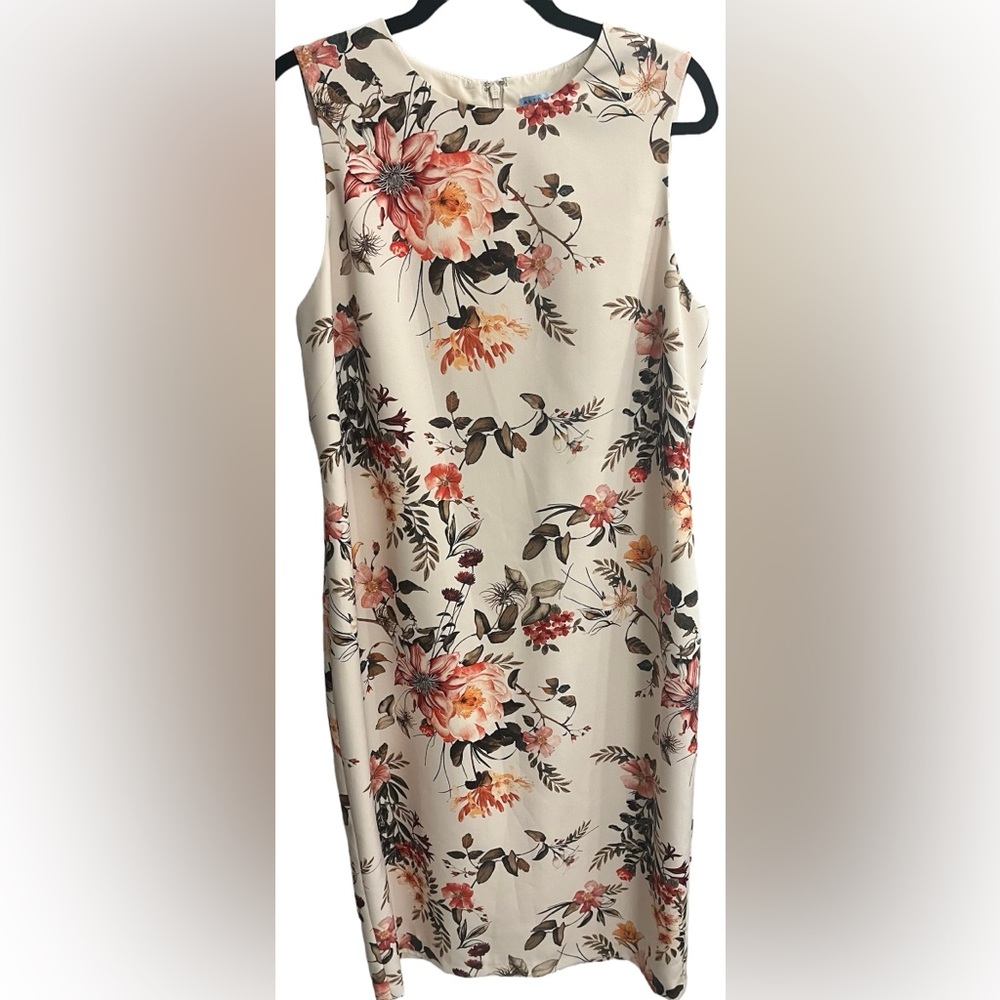 Antonio Melani Spring Floral Sheath Dress Size 12 EUC